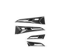 HQGQCEZEK Interior Decal Trim for Kia EV5 2024 2025 ABS 4Pcs Car Inner Door Handle Frame Cover Interior Mouldings Decoration LHD (Carbon)