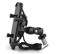 HQGQCEZEK Motorcycle Navigation Holder Phone Holder Fork Stem Mount Bracket Motorcycle GPS Navigation Bracket For NINJA 250 400 ZX600 NINJA ZX-6RR ZZR 1400 ZX-14R NINJA(A)