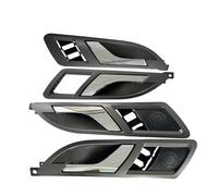 HQGQCEZEK X1/x4 Grey Front Rear Interior Door Handle Trim for VW for Passat B5.5 2006-2008 for Superb 1 3U 2001-2007 3U1837221D 3U1837222D Interior Door Handle(1set-4PCS)