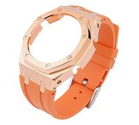 HQHYGM 3rd Generation Rubber Strap Stainless Steel Bezel for GA-2100 GA-2110 Watch Band GA2100 Metal Refit Case Adapter