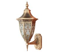 HQHYGM Antique Waterproof Mount Light Landscape with Frosted Glass Lamp Shade Farmhouse Country Wall Lanterns for Hallway Entrance Garage Patio