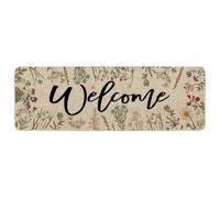 HQHYGM Artoid Mode Wild Flowers Spring Runner Rug, Summer Home Decor Low-Profile Switch Rug Door Mat Floor Mat for Indoor Outdoor 24x72 Inch