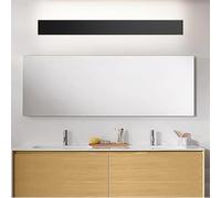 HQHYGM Bathroom Wall Lamp Mirror Front Wall Indoor Wall Waterproof Wall Light Geometric Decorative Aluminium for Bathroom Bedroom Living Room (Black-White Light 36cm)