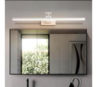 HQHYGM Bathroom Wall Light 180° Rotatable Wall Lamp 3000K/4000K/6000K 3 Color Temperature Wall Vanity Light Fixture Cabinet Wall Lights Hotel Indoor Bedside (White Neutral Light 60cm)