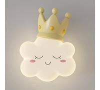 HQHYGM Bedside Creative Child's Girl Light Bedroom Living Room Lamps 18W Indoor Wall with Acrylic Lampshade 3 Color Mode