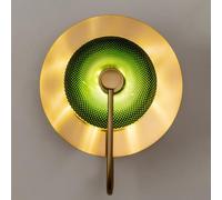 HQHYGM Indoor Wall Light 10W Metal Wallp with Green Round Glassbedsidep 3000K/4500K/6000Kd for Liviroom Bedroom Child Room