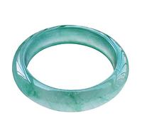 HQHYGM Jade Bangle Bracelet for Women Natural Green Jadeite Bracelets with Gift Box Valentine‘s Day and certificate (Size : 55-56mm)