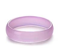 HQHYGM Jade Bangle Bracelet Natural Pink Agate Chalcedony high ice Bangle Ladies Bracelet Brazilian Jade Chinese Jade high-end Gift Bangle,The best gift for mother's day (Size : 62-63mm)