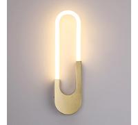 HQHYGM Ledd Wall Light Wall Linear Wall Lamp Metal Wall Sconces Geometric Wall Mount Lights for Living Room Bedroom Bedside Hallway Stairs/3000K/40Cm