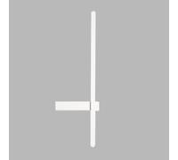 HQHYGM Linear Wall Geometric Wall Light Fixture Indoor Wall Mount Lamp 3000K Warm White Wall Sconces for Living Room Background Bedroom Hallway Lights/White/62.5Cm