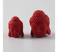 HQHYGM Lucky Charms for Jewelry Making Cinnabar Buddha Guanyin Charms Meditation Ornament for Bracelet Necklace Making and Crafting Attra Wealth 10PCS,Buddha,Large (Color : Guanyin, Size : L)