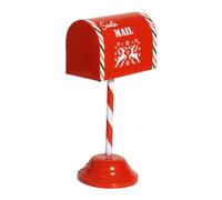 HQHYGM Mailbox Christmas Decor Iron Ornament Durability Easy to Install Xmas Letters Mail Box for Party Indoor Outdoor