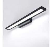 HQHYGM Mirror Front Wall Light Indoor Bathroom Waterproof Wall Lamp Vanity Wall Decorative Wall Long Aluminium for Dartboard Photo Mirror (Black-White Light 60cm)