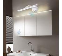 HQHYGM Mirror Front Wall Light with Motion Sensor Wall Lamp with 17-22cm Adjustable ArmWall 210° Rotation Wall Indoor Waterproof for Vanity Bathroom Living Room (White-Warm Light 73cm)