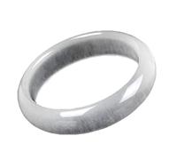 HQHYGM Natural White Jade Bangle Bracelet Women Temperament Accessories Real Jade Bracelet China Natural White Nephrite Jade Bracelets Bangle (Color : Clear, Size : 58-59mm)