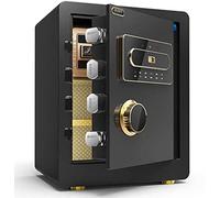 HQHYGM Safes S for Safety Cabinet, Small and Large Capacity Fingerprint Password Double Lock with Alarm Storage Cabinet, : Office/Home/Finance Safe,C