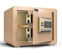 HQHYGM Safes S for Safety Cabinet Small Electronic Password All Steel Anti-Theft Explosion-Proof Alarm Home SDeposit : Office/Home/Finance Safe,Coffee Gold