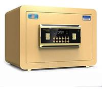 HQHYGM Safes S for Safety Cabinet, Upgrade Anti-Theft Small Low Carbon Steel Password SDeposit , : Office/Home/Finance Safe,Gold