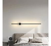 HQHYGM Wall Lights Rotatable ° Indoor Wall Lamp Long Strip Wall Sonces Decorative for Hallway Bedroom 3000K/4500K/6000K Aluminium Minimalist Nightlight