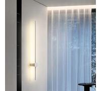 HQHYGM Wall Lights Rotatable ° Indoor Wall Lamp Long Strip Wall Sonces Decorative for Hallway Bedroom 3000K/4500K/6000K Aluminium Minimalist Nightlight