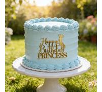 HQKJGSYX Acrylic Happy 4th Birthday Princess Cake Topper