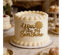 HQKJGSYX Acrylic You are My Sunshine Cake Topper