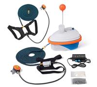 HQLYZJDV Dual-User Battery Scuba Diving System, Support 2 Divers Diving Ventilator with 2 18m Hoses & Regulators, Rechargeable Tankless Dive System with 7-10H Usage Time