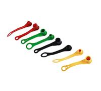 HQPARRTS 8 Pcs Hydraulic Fitting Coupler Protective Cover Black - Yellow - Green - Red Compatible With Port Plug & Cap Set For John Deere Tractor
