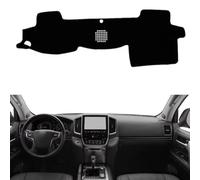 HQQIJOSV Fit For Toyota Land Cruiser 200 J200 2008-2020 With Audio,Dash Mat Dashboard Cover,Anti-Slip Dash Board Cover,Black Dash Cover Mat