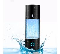 HQQMNY Hydrogen Water Bottle Hydrogen content ≥6000ppb Portable Hydrogen Water Generator with PEM & SPE Technology 400ml Portable Hydrogen Water Generator Maker (Elegant Black)