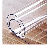 HQQMNY Transparent Table Cover Protector, Anti-Hot Table Mat Transparent Tablecloth for Office, Computer, Office, Sofa, Dining Table 1 mm-90 x 150 cm