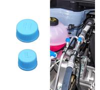 HQRNYP 2PCS Blue Replacement Valve Caps for Car Air Conditioning, Car Refrigerant Caps, Leakproof R134a AC High & Low Pressure Port Caps, Auto AC A/C System Valve Core Dust Covers Set Fit Cars (2PCS)