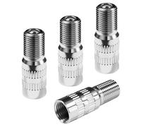 HQRNYP 4PCS Valve Caps Stem Extension 27 mm, Tire Valve Extender, Screw-on Brass Wheel Tire Cap Extension, Auto Accessories Car Wheel Stem Extenders Adapter Universal for Car Motorcycle Truck (27mm)