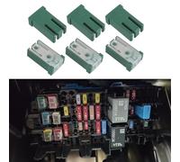 HQRNYP 6PCS Mini Slotted Automotive MCASE Shaped Cartridge Fuse Kit, Car Fuses, 40A 32V Micro Cartridge Fuses Assortment, Auto Micro Type Low-Profile Assortment Universal for RVs, Cars, Trucks (40A)