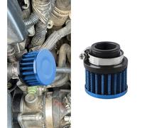 HQRNYP Air Filter, Valve Cover Breezer, 25mm Auto Crankcase Cold Air Filter Cleaner with Adjustable Clamp, Breather Turbo Vent Cleaner Auto Accessories Fit Car and Motorcycle (Blue)