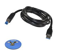 HQRP 1.8m USB 3.0 Type A-Male to B-Male (M/M) Cable for Lenovo ThinkPad USB3.0 Ultra Dock, Pro Dock, Basic Dock plus Coaster