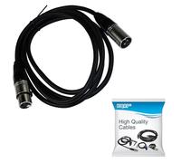 HQRP 1.8m XLR to XLR Microphone Cable (3-pin M/F) for Audio Technica AT2020 Side Address Cardioid Condenser Studio Microphone plus Coaster