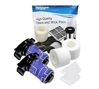 HQRP 2-pack Filter Kit compatible with Shark IONFlex DuoClean IF200, IF250, IR70, IF130, IF260 Cordless Stick Vacuums