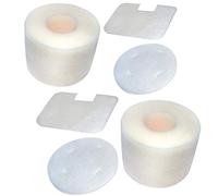 HQRP 2-Pack Filter Kit Compatible with Shark XFF36 Navigator NV36 NV36A NV41 NV42 UV410 NV44, NV44 26, NV46, NV46C Swivel Deluxe Upright Vac Vacuum Cleaner, Foam & Felt Filter Set, Donut Shape