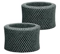 HQRP 2-pack FY2401 Wick Filter compatible with Philips 2000 Series Humidifiers, HU4801, HU4802, HU4803, HU4811, HU4813, HU4814, HU4816, HU4801/01, HU4802/01, HU4803/01, HU4811/10, HU4813/10, Black