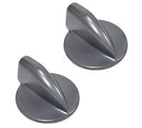 HQRP 2-Pack Gray Duet Washer Dryer Control Knob Replacement compatible with Whirlpool Kenmore 8182050 WP8182050 AP3181683 AP6011755 1017594 3980094 46197020742 AH885408 EA885408 PS11744954