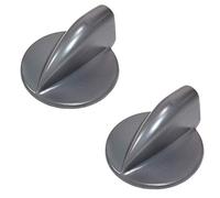 HQRP 2-Pack Gray Duet Washer Dryer Control Knob Replacement for Whirlpool GEW9200LL1 GEW9260PW1 GGW9200LW1 GGW9260PW1 GHW9250MW0 GHW9400PL2 GHW9460PW4 YGEW9200LL1 YGEW9250PW1