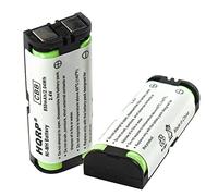 HQRP 2-Pack Phone Battery Compatible with Panasonic HHR-P105 KX-242 KX-2420 KX-TG2420B KX-TG2420W KX-TG2421W KX-TG2422W KX-TG2432PK KX-TG2632PK KX-TGA570S KX-TGA571S Cordless Telephone