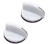 HQRP 2-Pack Washer/Dryer Control Knobs Replacement for General Electric GE GHDP490EF2WW GHDP490EF3WW GHDP490EF5WW GHDP490EF6WW GHDP490GF3WW GHDP490GF5WW GHDP490GF6WW GTAN2800D2WW plus HQRP Coaster