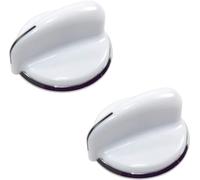 HQRP 2-Pack Washer/Dryer Control Knobs Replacement for General Electric GE WE01X20378 AP5806667 175D3296P001 WH01X10107 WH01X10060 WH01X10460 3280609 PS9493075 WE01X20432 WH01X10307