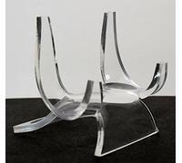 HQRP 3" Acrylic Display Stand Pedestal for Crystal Heart/Slice/Slab and other Stones