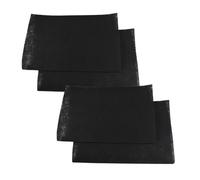 HQRP 4-Pack Activated Charcoal Filters Compatible with Kitchen Aid and Whirlpool Over the Range Microwave Hood Models W11213882 Replacement Air Filters for Microwave Oven