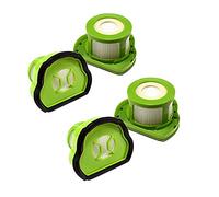 HQRP 4-pack Filter Set compatible with Bissell Pet Hair Eraser 1987E 1987N models Cordless Hand Vacuums