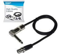 HQRP 4-Pin Mini Connector (TA4F) to Right-Angle 1/4-Inch Connector Instrument Cable for Shure PGX-D/GLX-D/QLX-D/ULX-D Digital Wireless Systems plus Coaster