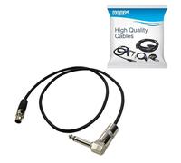 HQRP 4-Pin Mini Connector TA4F to Right-Angle 1/4-Inch Connector Instrument Cable Replacement for Shure WA304 fits AXT100 T1G UT1 SC1 BLX1 PG1 PGX1 GLXD1 QLXD1 SLX1 FP1 ULX1 ULXD1 UR1 Trasmitter